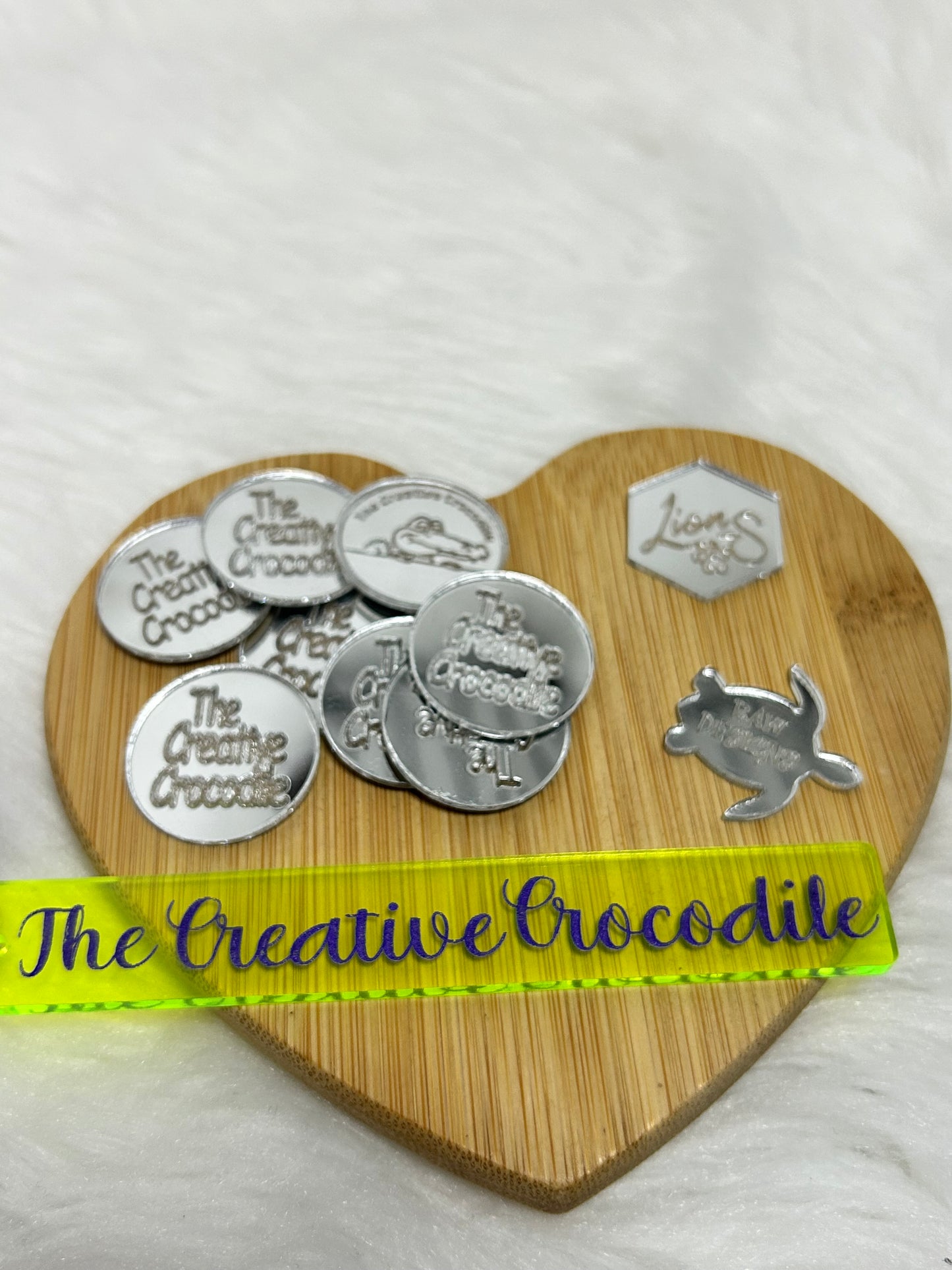 Acrylic 1" product tags