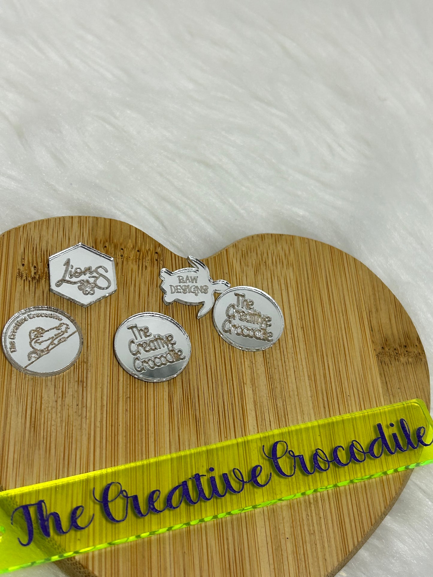Acrylic 3/4" product tags