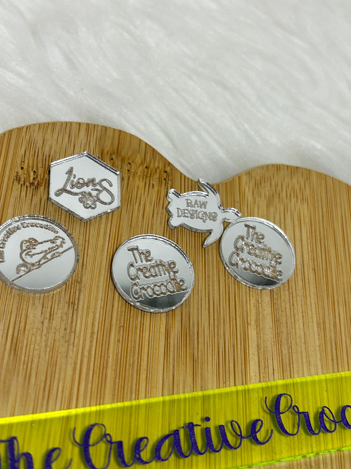 Acrylic 3/4" product tags