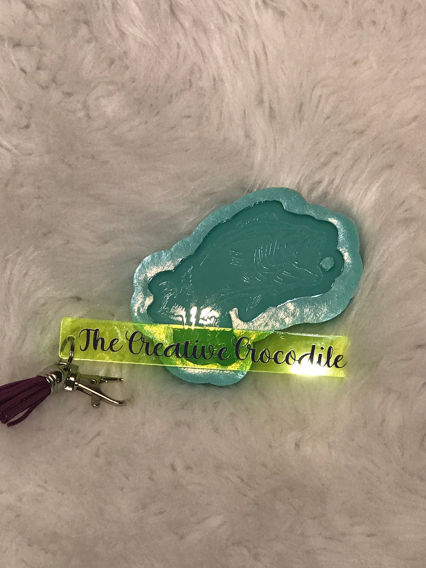 Bass fish keychain mold