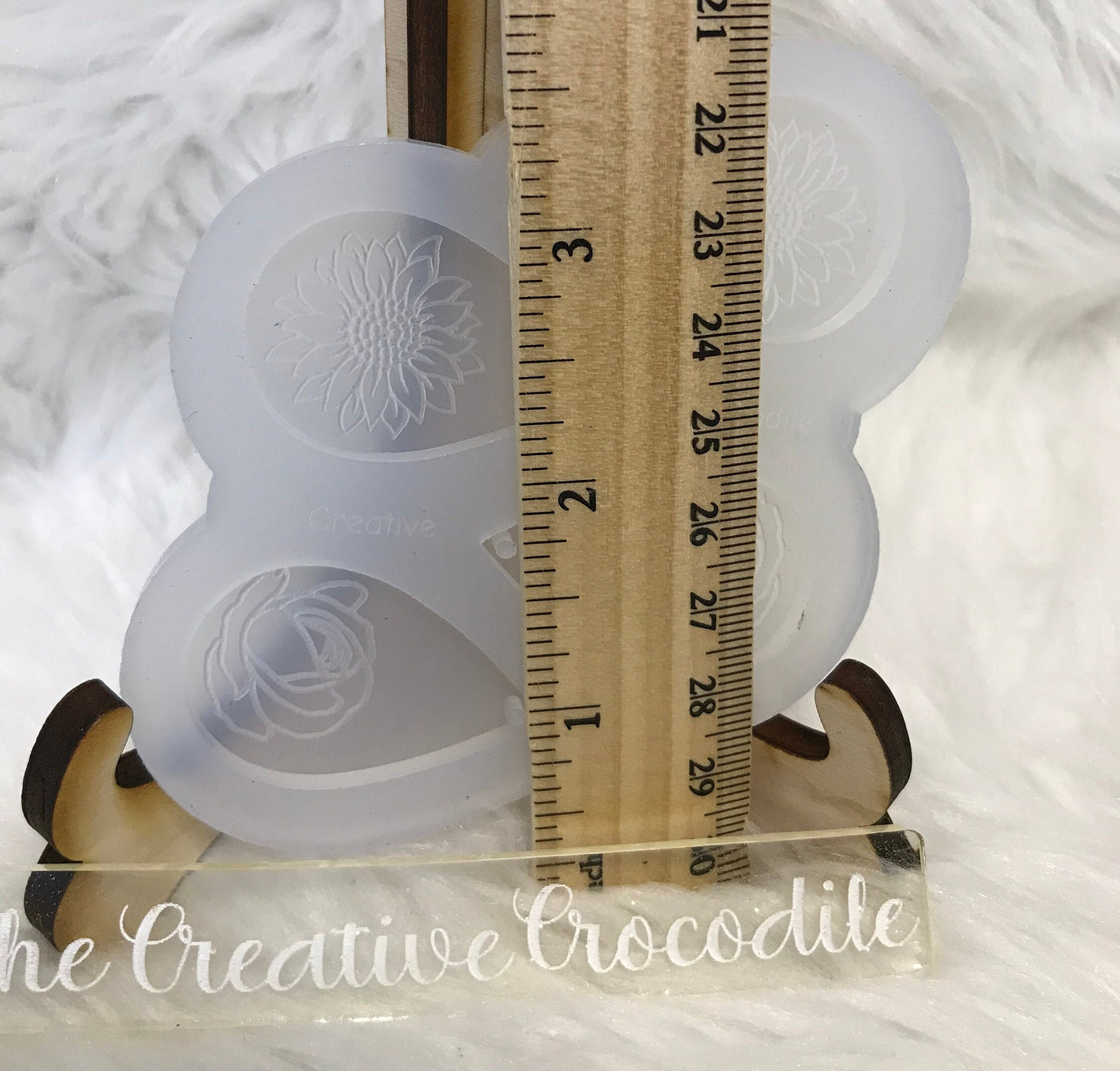Rose and Sunflower earring mold