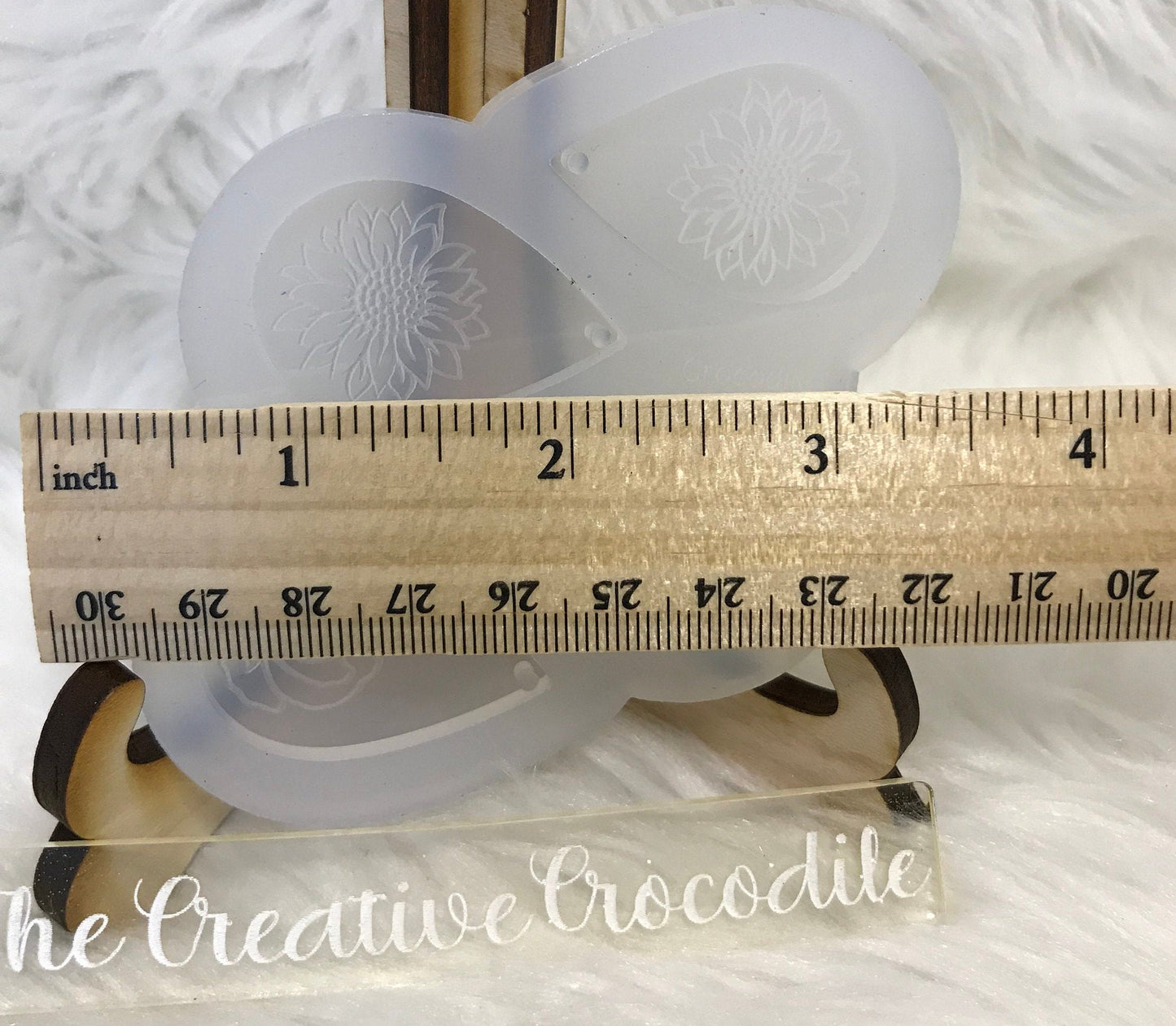 Rose and Sunflower earring mold
