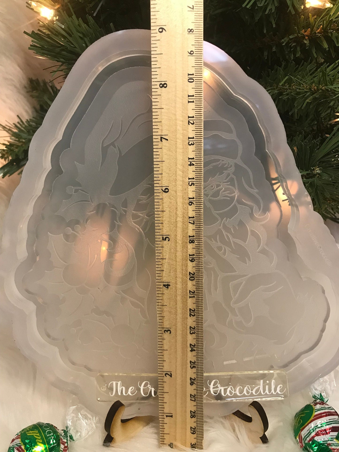 Santa Trinket Tray Mold