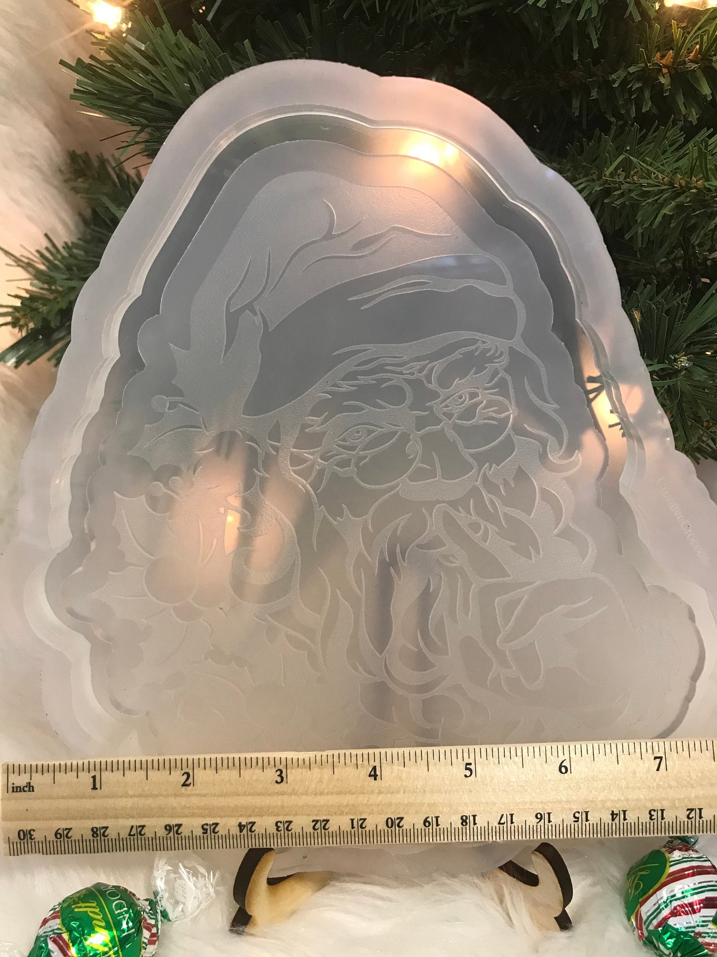 Santa Trinket Tray Mold