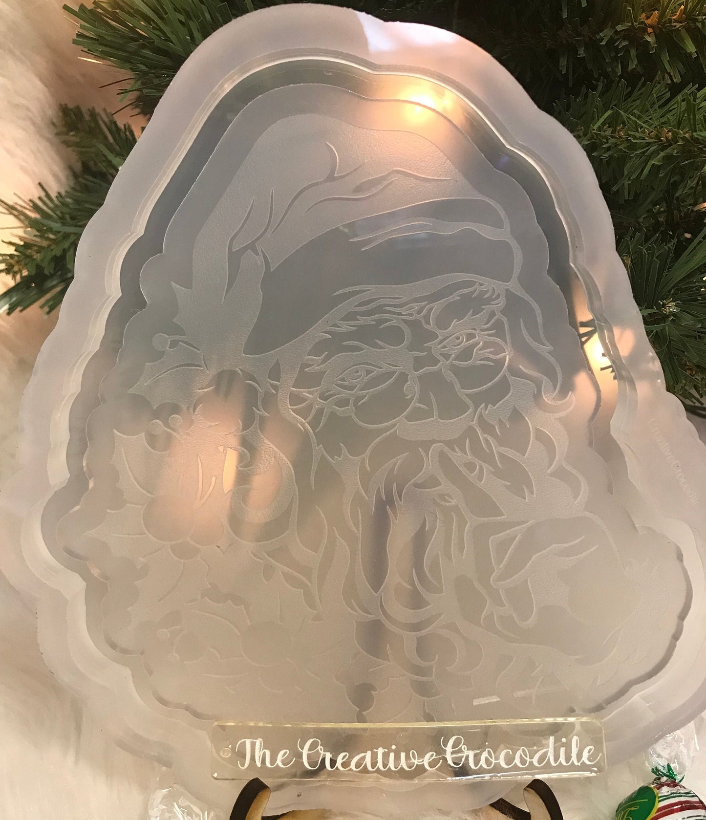 Santa Trinket Tray Mold