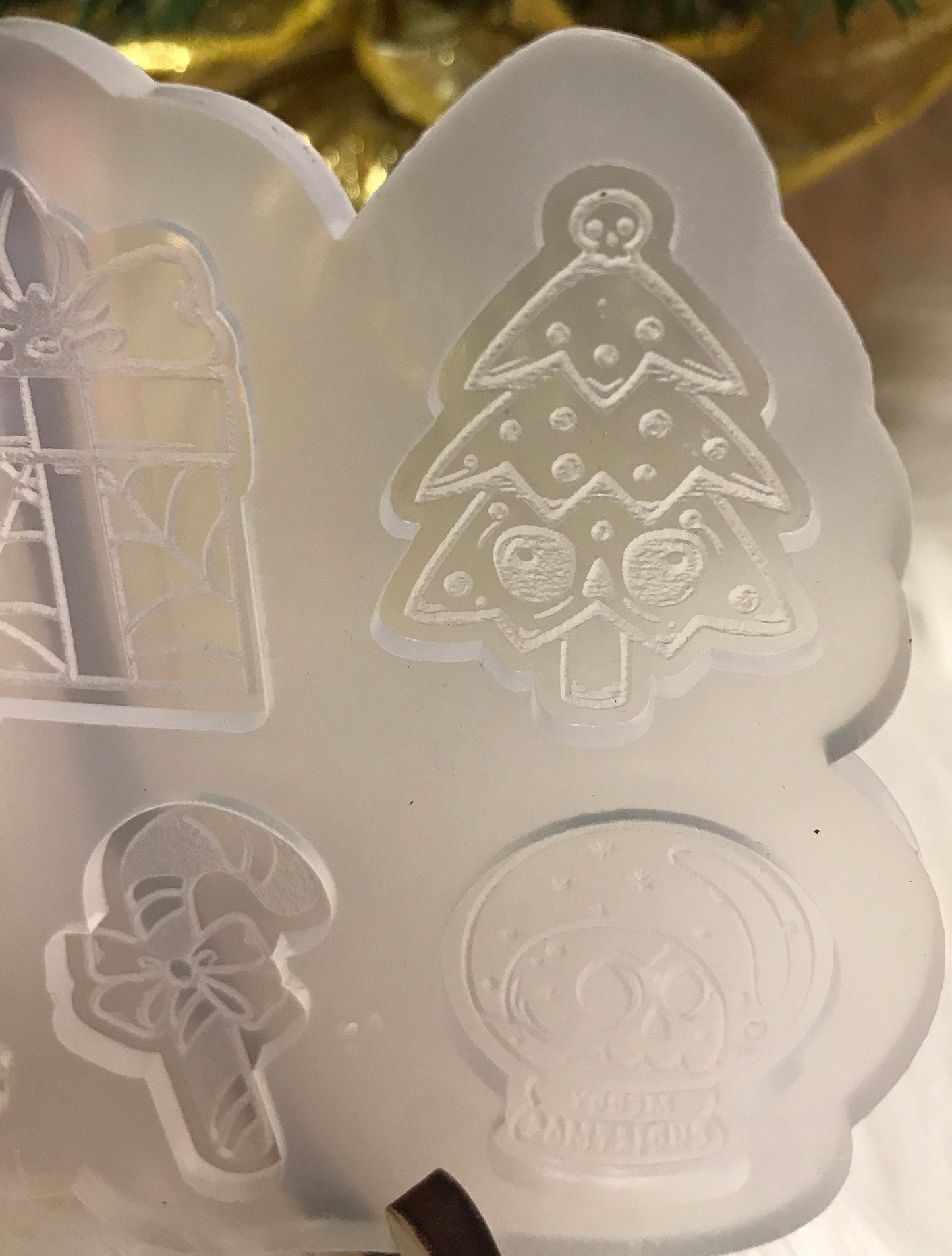 Spooky Ornament Mold, Earrings, Charms etc.