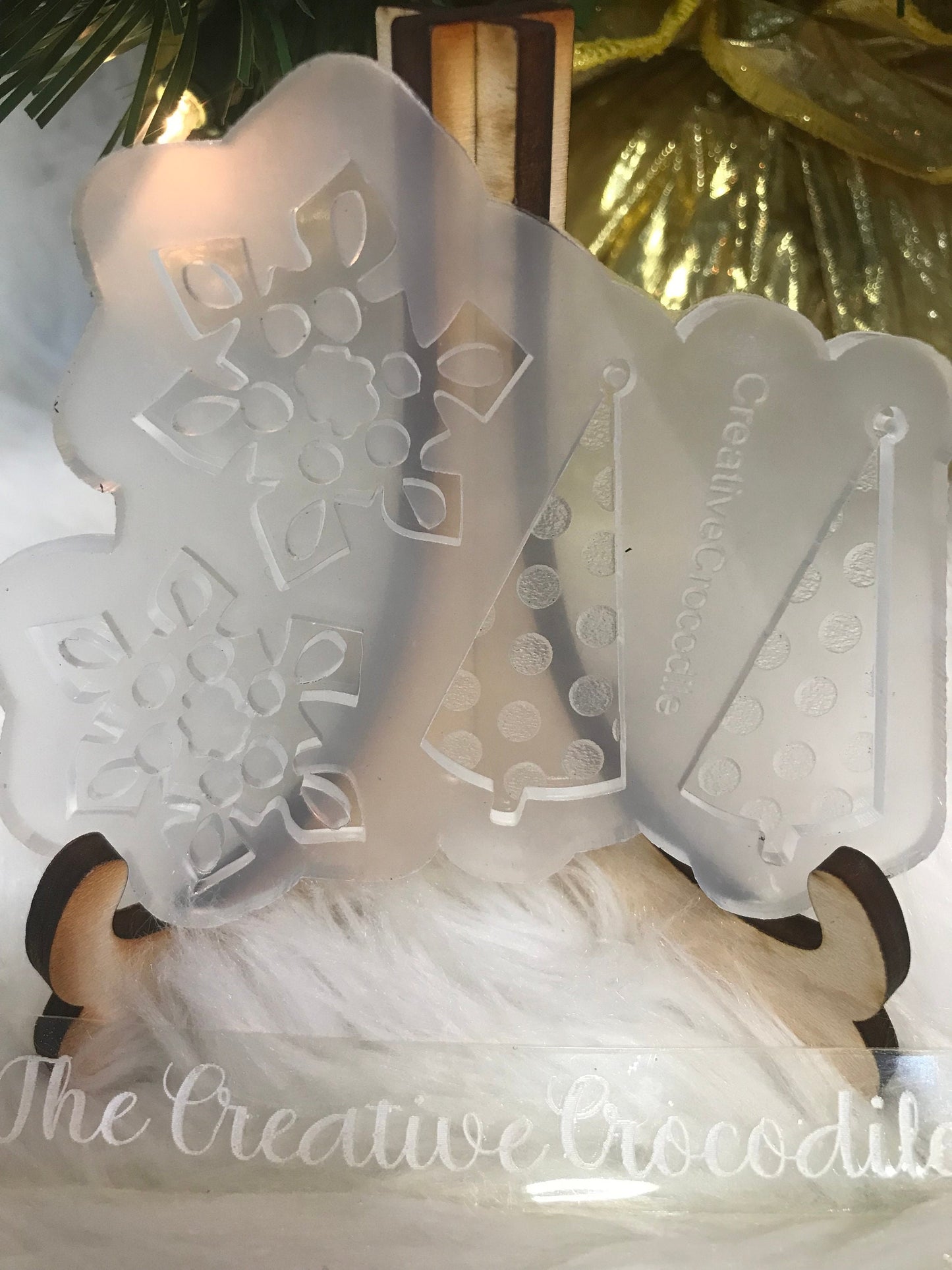 Snowflake and Polka Dot tree Earring mold