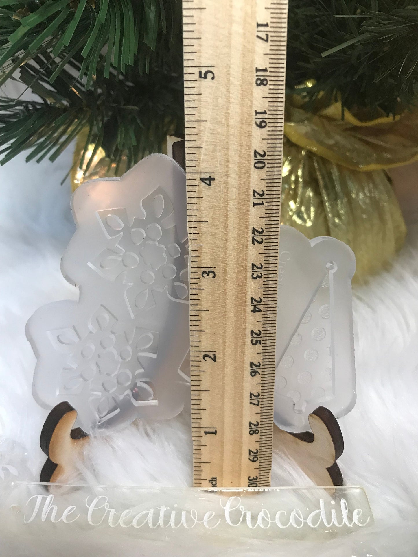 Snowflake and Polka Dot tree Earring mold