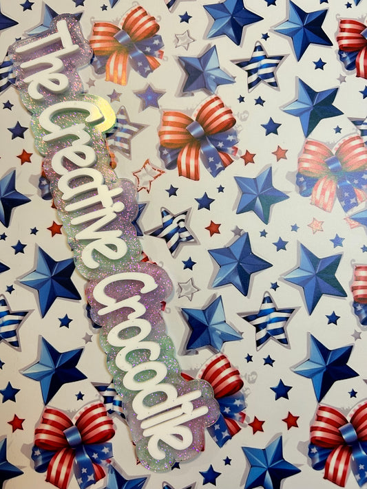 Patriotic bows and stars